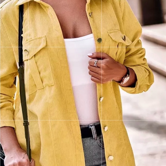 New button down corduroy top - Picture 1 of 3